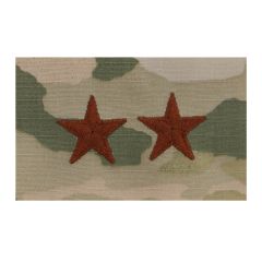US Air Force Embroidered OCP Sew-On Rank Insignia - Major General - 1 inch Point-To-Point
