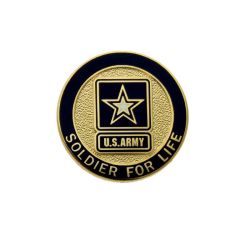 US Army Soldier for Life Lapel Pin