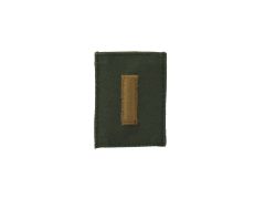 ARMY OFFICER RANK  SECOND LIEUTENANT  SUBDUED VELCRO