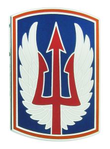 185TH AVIATION BRIGADE MISSISSIPPI NATIONAL GUARD, COMBAT SERVICE IDENTIFICATION BADGE