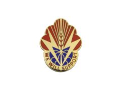 100th Support Battalion, Army Unit Crest: We Will Support