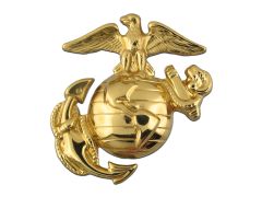 Enlisted Dress Marine Corps Cap Device Polished Brass